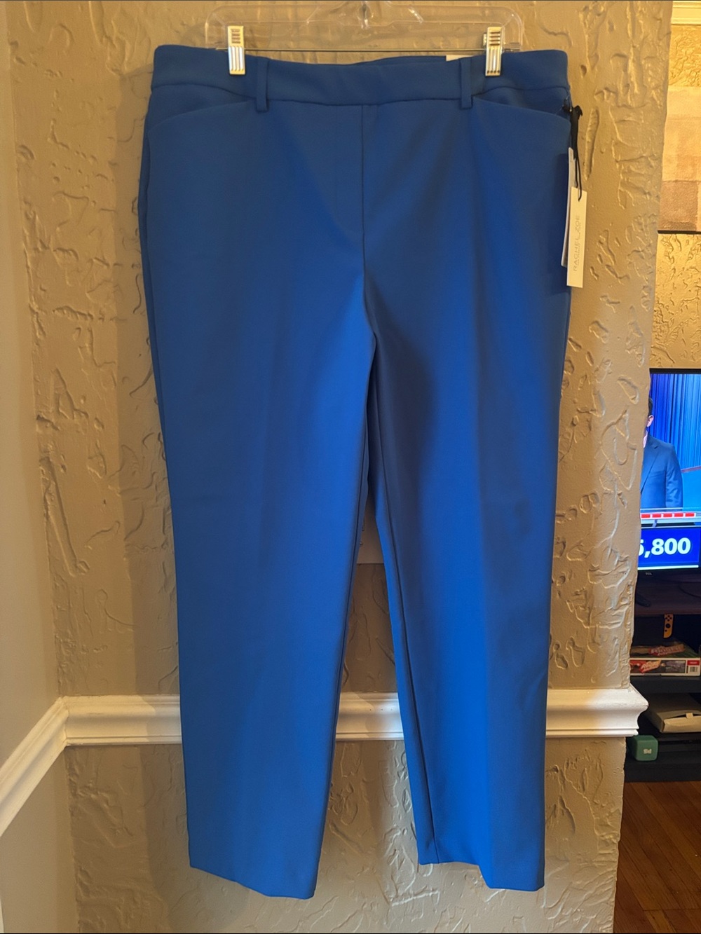Rachel Zoe XL high rise slim leg blue pants